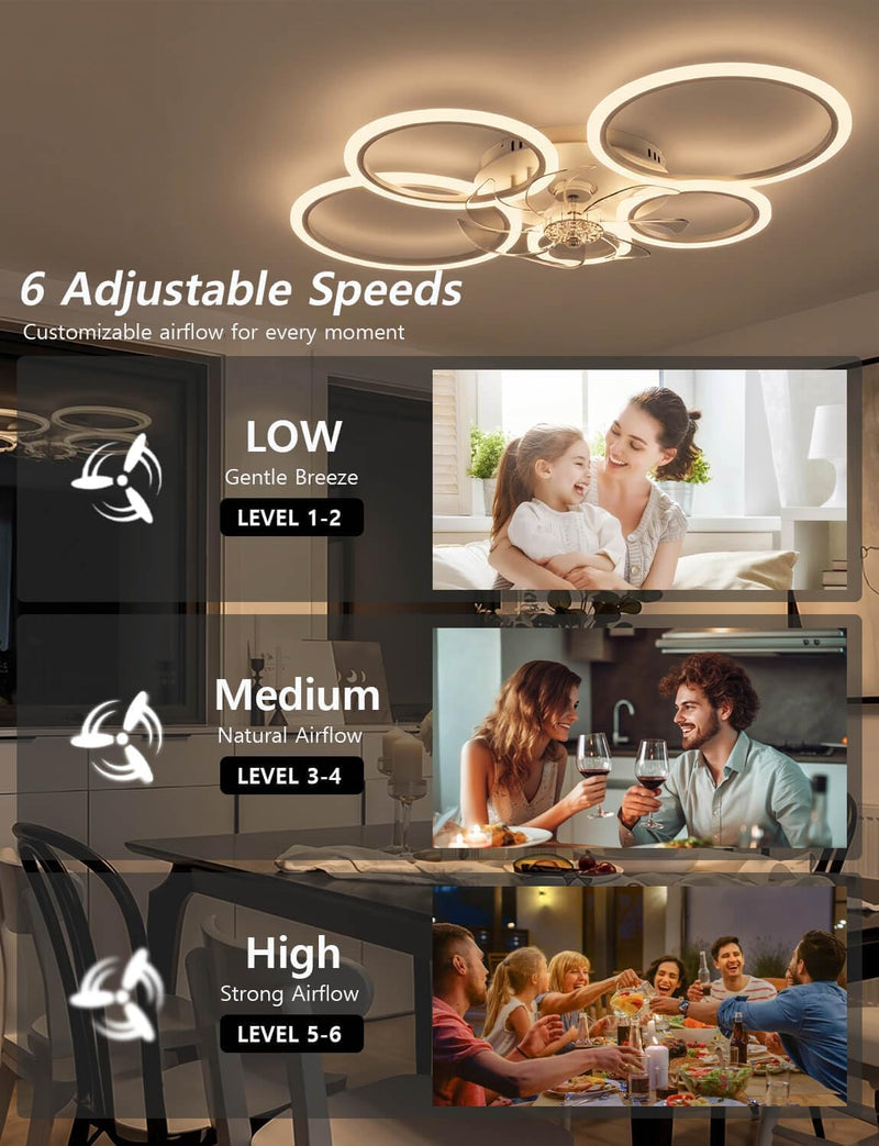 100CM Ceiling Fan with Light