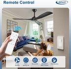Ceiling Fan with Light Modern: 52 Inch