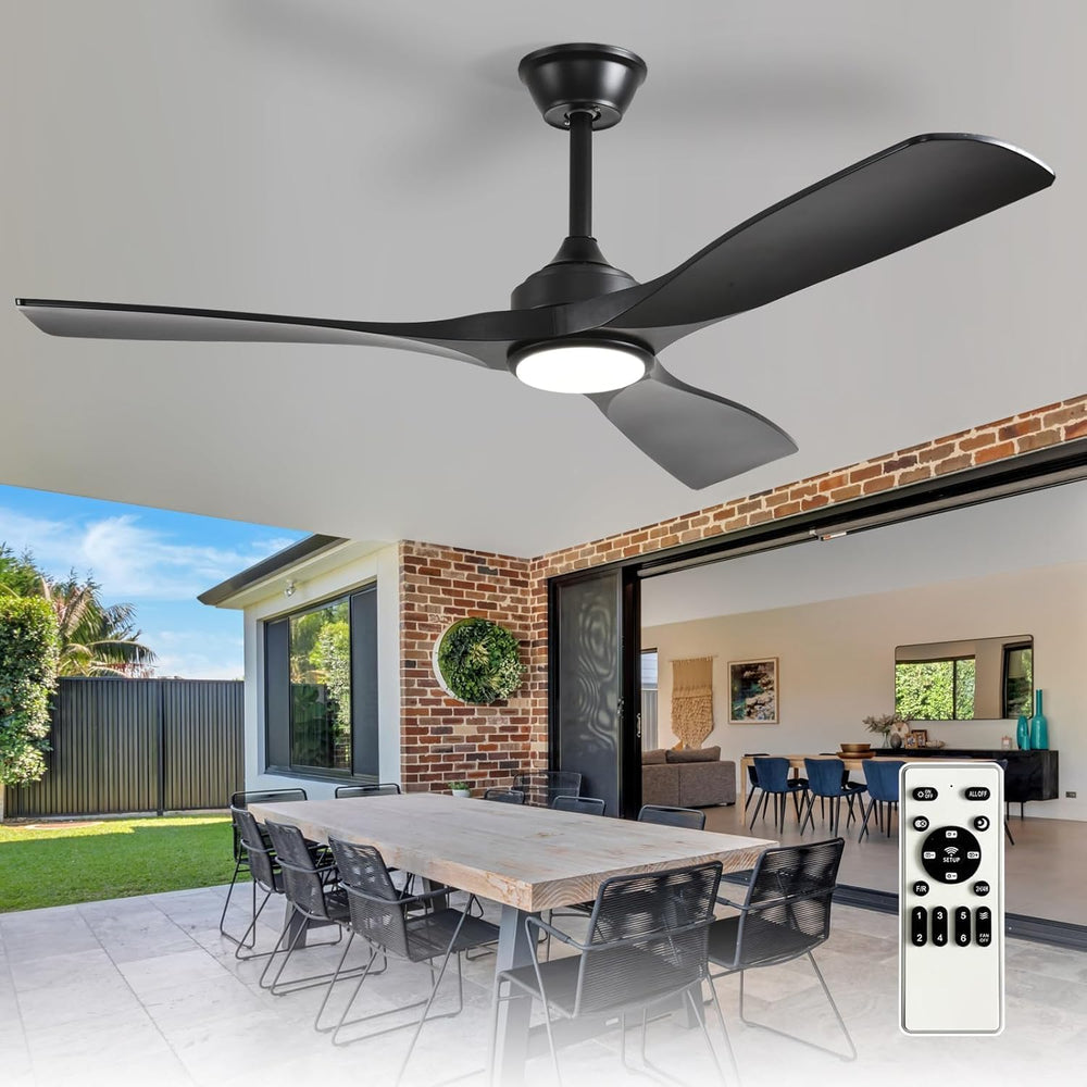 Ceiling Fan with Light Modern: 52 Inch