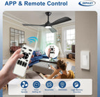 Ceiling Fan with Light Modern: 52 Inch
