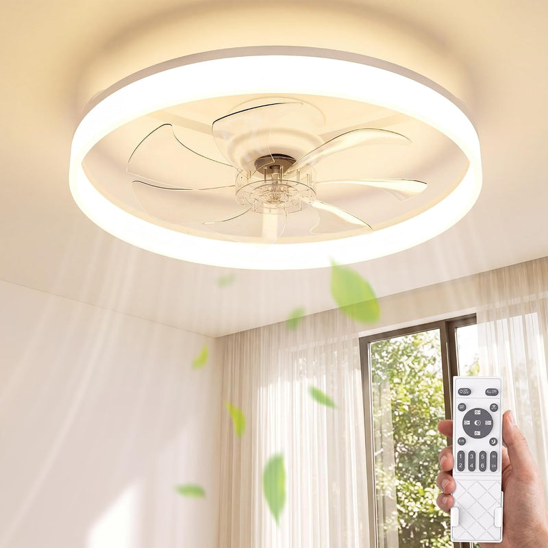 Ceiling Fan with Light Remote 3000K-6500K Dimmable