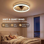 Ceiling Fan with Light Remote 3000K-6500K Dimmable