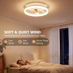 Ceiling Fan with Light Remote 3000K-6500K Dimmable