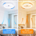 Ceiling Fan with Light Remote 3000K-6500K Dimmable