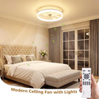 Ceiling Fan with Light Remote 3000K-6500K Dimmable
