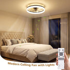 Ceiling Fan with Light Remote 3000K-6500K Dimmable