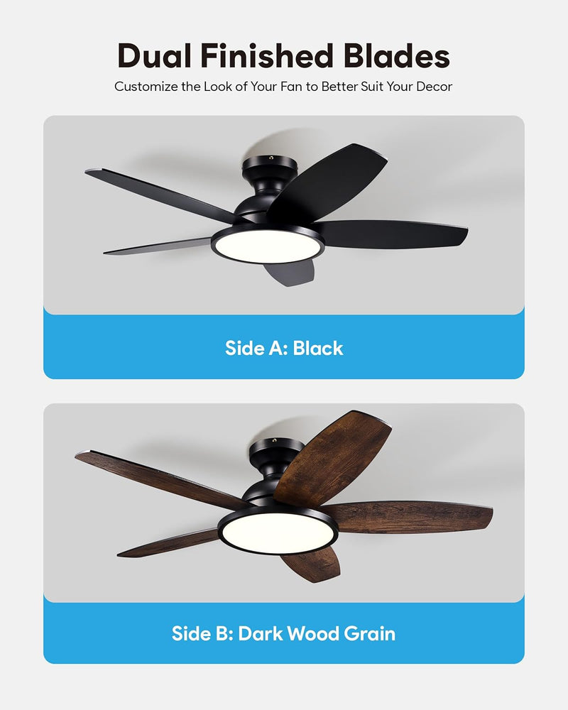 Ceiling Fan with Light Remote Control 36" 42