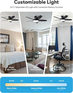 Ceiling Fan with Light Remote Control 36" 42