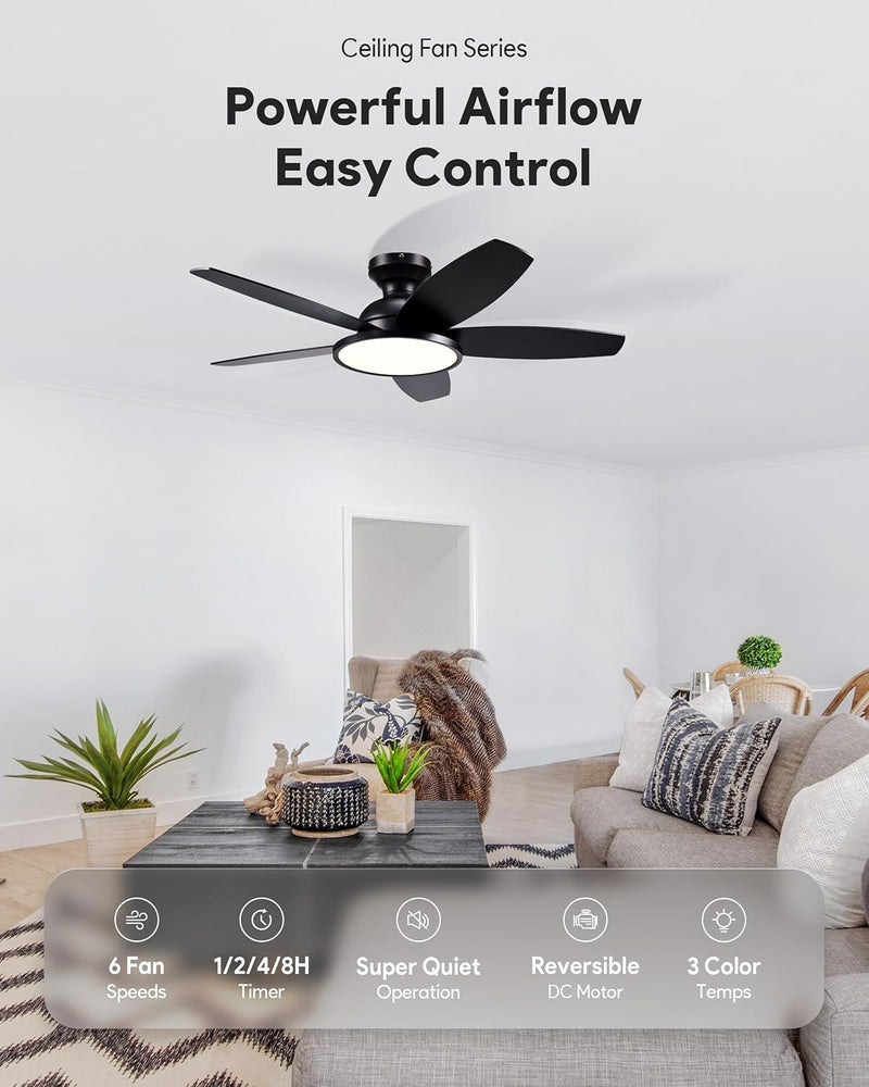 Ceiling Fan with Light Remote Control 36" 42
