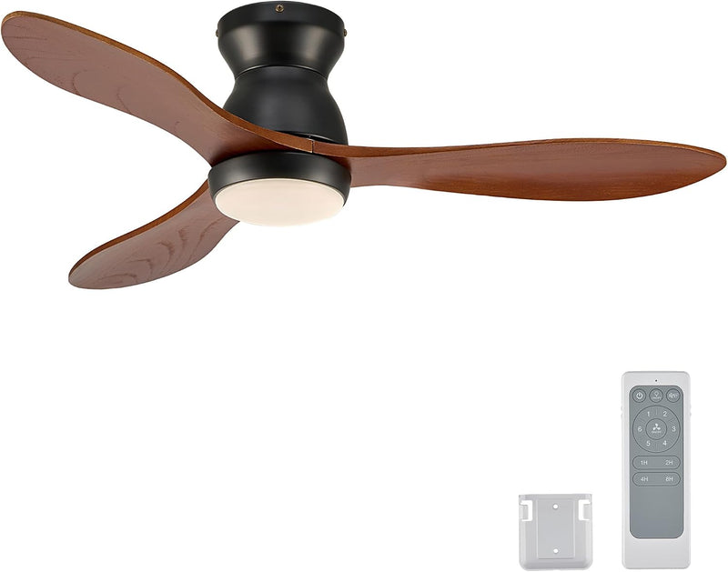 Ceiling Fan with Light Remote Control 52" Modern