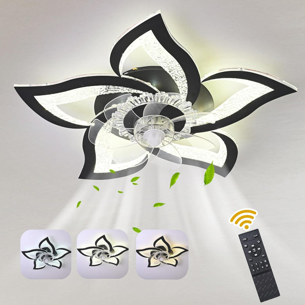 Ceiling Fan with Light Remote Control 62.5CM Low