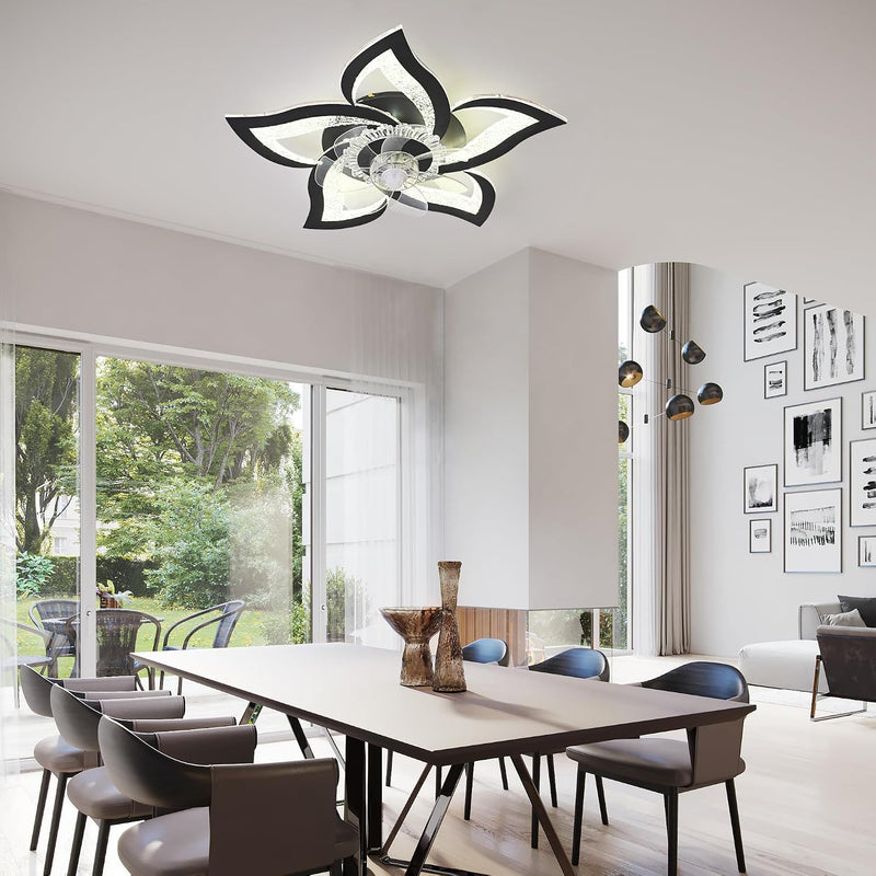 Ceiling Fan with Light Remote Control 62.5CM Low