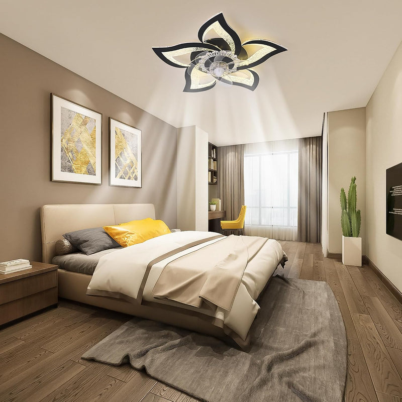 Ceiling Fan with Light Remote Control 62.5CM Low