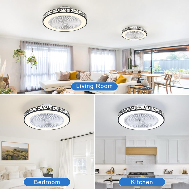 Low Profile Ceiling Fans with Lights and Remote