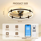 Ceiling Fan with Lights Remote 3 Colours