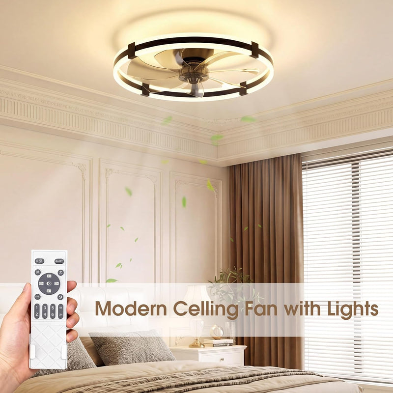 Ceiling Fan with Lights Remote 3 Colours