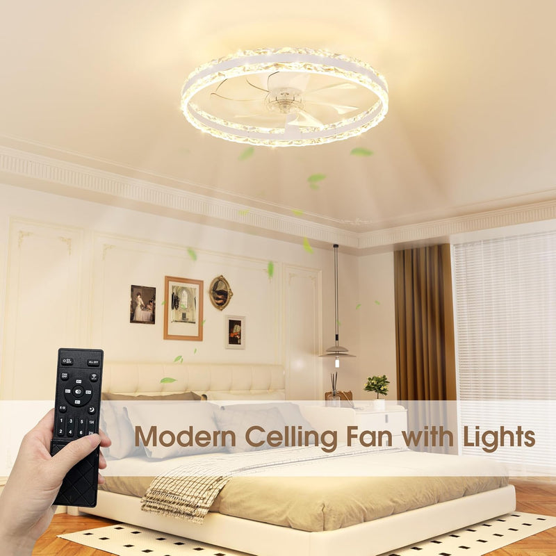 Ceiling Fan with Lights Remote 3000lm Dimmable