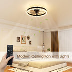 Ceiling Fan with Lights Remote 3000lm Dimmable
