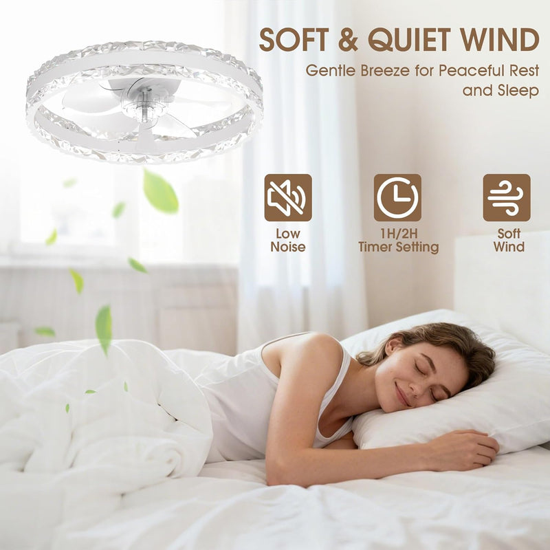 Ceiling Fan with Lights Remote 3000lm Dimmable
