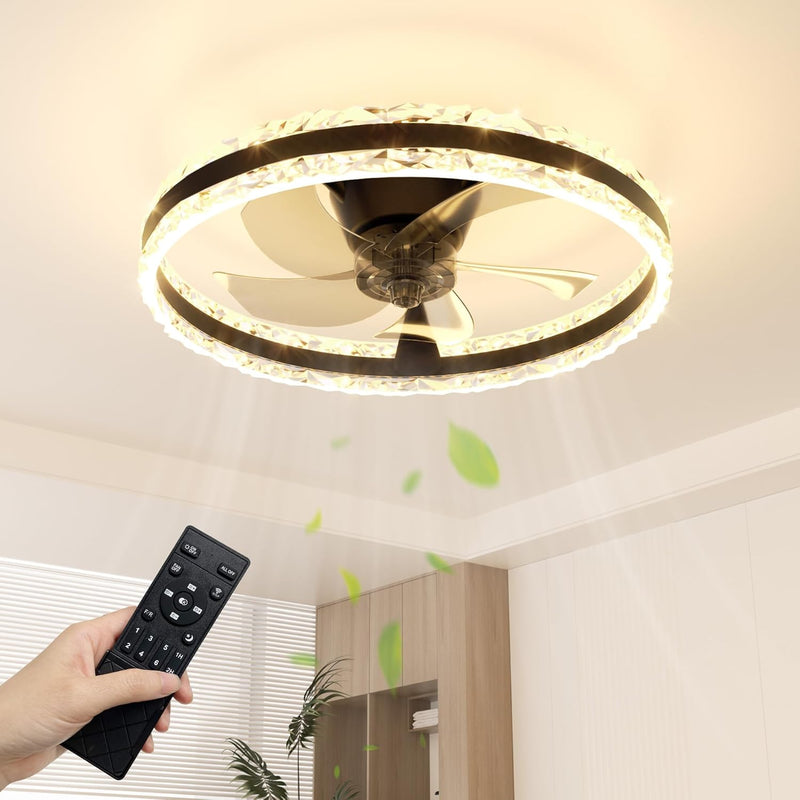 Ceiling Fan with Lights Remote 3000lm Dimmable