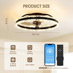 Ceiling Fan with Lights Remote 3000lm Dimmable