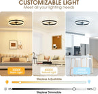 Ceiling Fan with Lights Remote 3000lm Dimmable