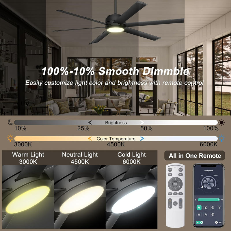 Ceiling Fan with Lights Remote App