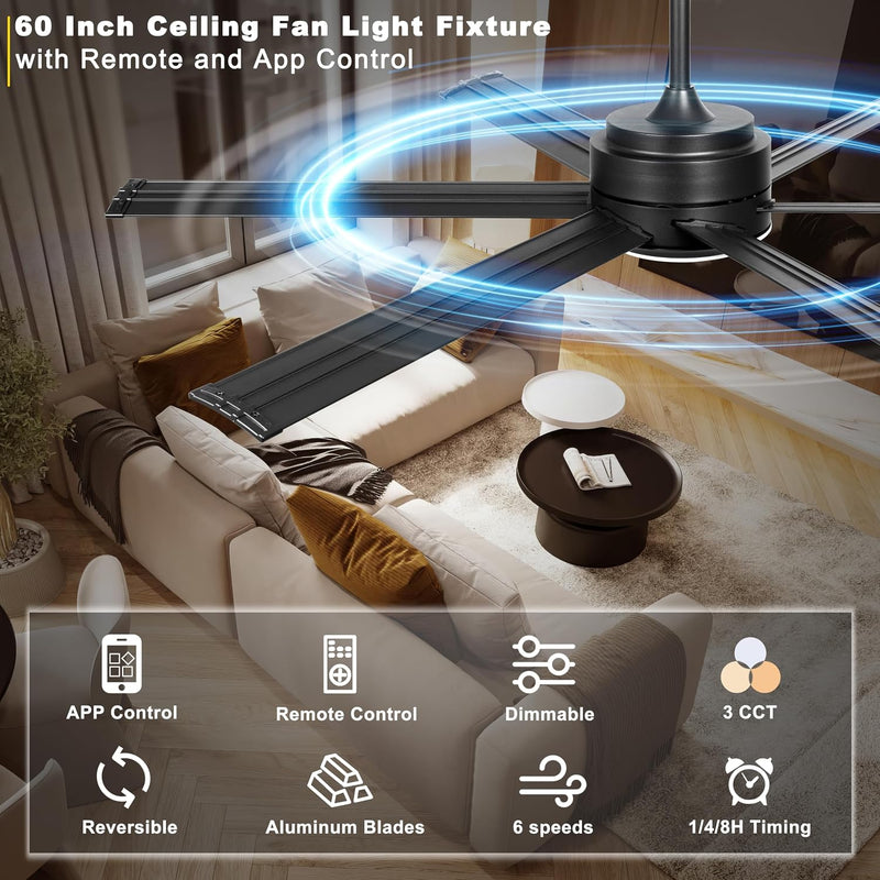 Ceiling Fan with Lights Remote App