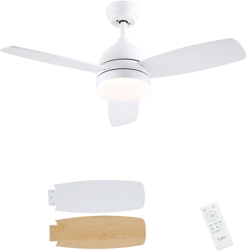 Ceiling Fans with Lights 38inch Small Fan Dimmable
