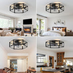 Ceiling Fans with Lights 50CM Industrial Fan 6