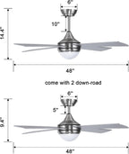 Ceiling Fans with Lights and Remote