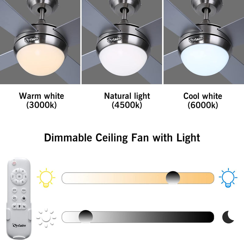 Ceiling Fans with Lights and Remote
