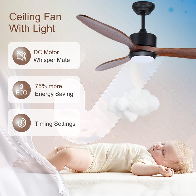 Ceiling Fans with Lights and Remote