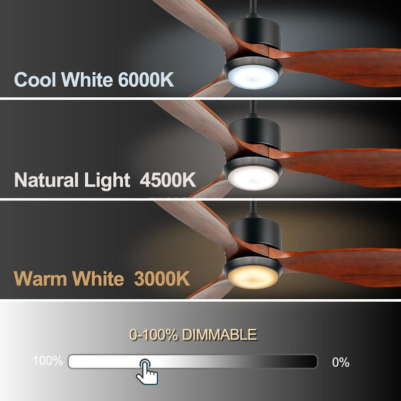 Ceiling Fans with Lights and Remote