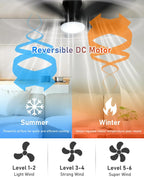 Ceiling Fans with Lights and Remote 25