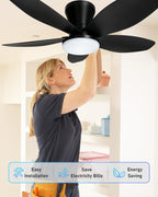 Ceiling Fans with Lights and Remote 25
