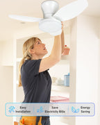 Ceiling Fans with Lights and Remote 25