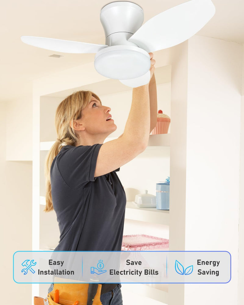 Ceiling Fans with Lights and Remote 25