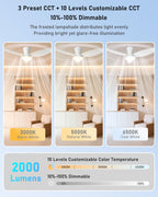 Ceiling Fans with Lights and Remote 25
