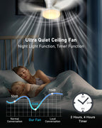 Ceiling Fans with Lights and Remote 25