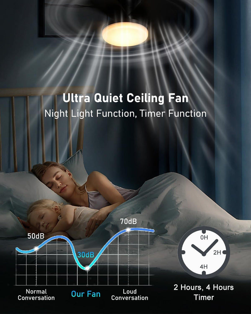 Ceiling Fans with Lights and Remote 25
