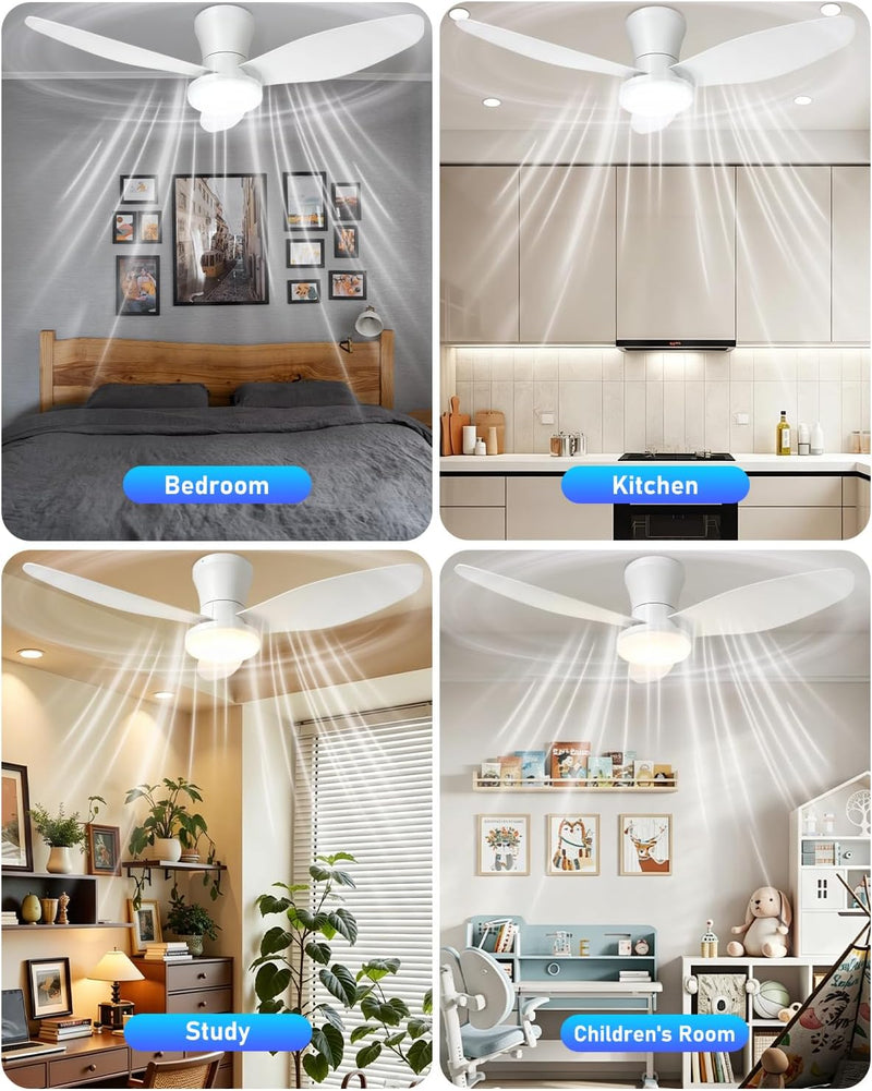 Ceiling Fans with Lights and Remote 25