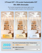 Ceiling Fans with Lights and Remote 25