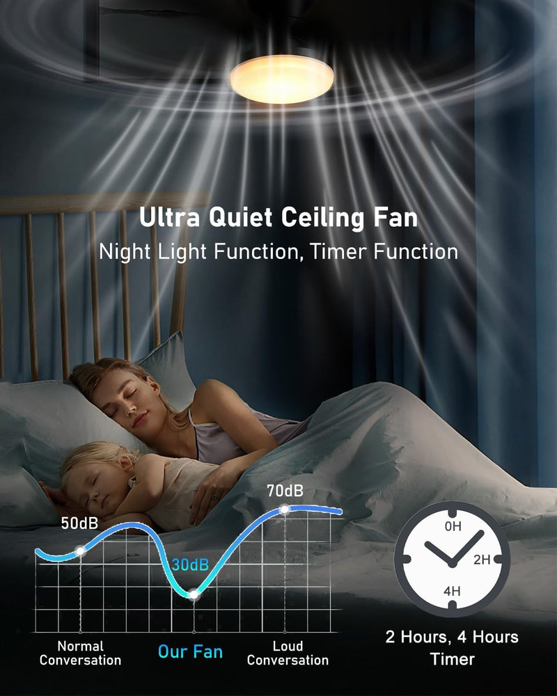 Ceiling Fans with Lights and Remote 25