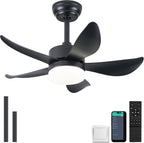 Ceiling Fans with Lights and Remote 30 Inch
