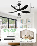 Ceiling Fans with Lights and Remote 30 Inch