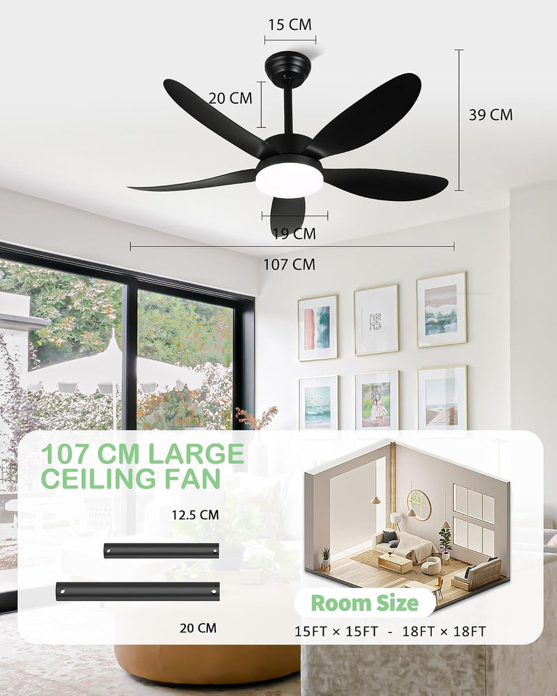 Ceiling Fans with Lights and Remote 30 Inch