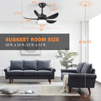 Ceiling Fans with Lights and Remote 30 Inch