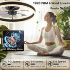 Ceiling Fans with Lights and Remote 45W