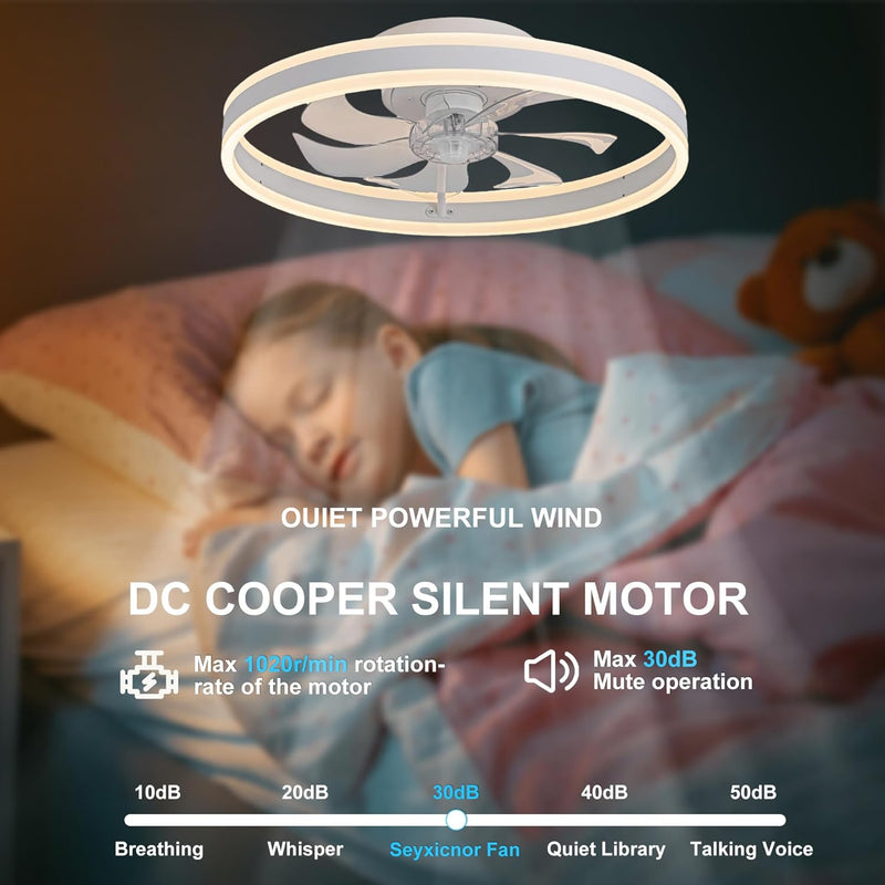 Ceiling Fans with Lights and Remote 45W